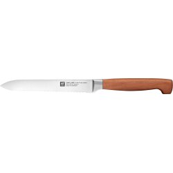 Zwilling - VIER STERNE Wood Utility Knife - Serrated Edge - 13 cm