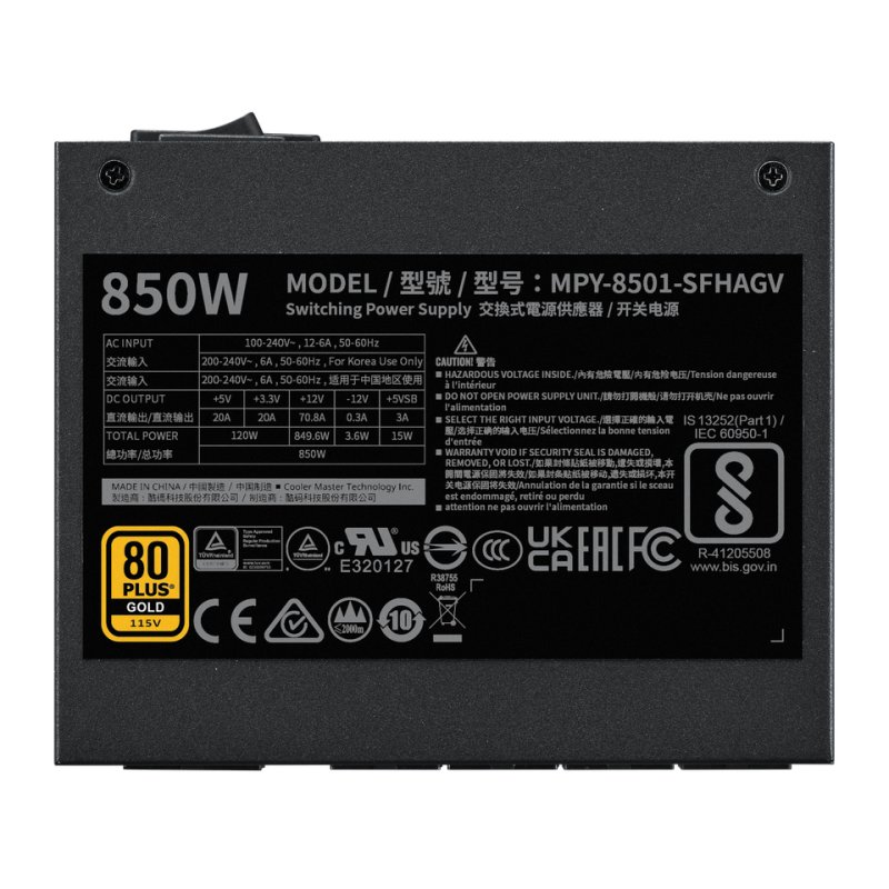 COOLER MASTER V SFX Gold 850W ATX 3.1