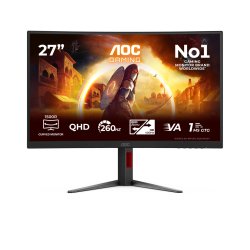 AOC G4 Gaming écran plat de PC 68,6 cm (27") 2560 x 1440 pixels Noir, Rouge