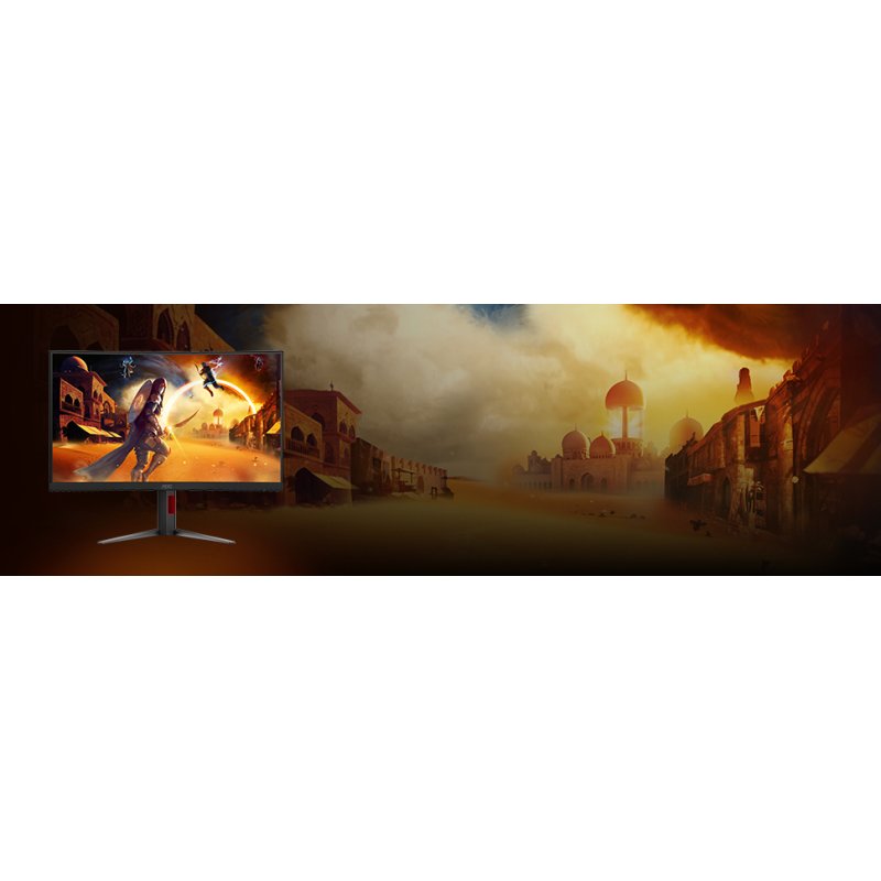 AOC G4 Gaming écran plat de PC 68,6 cm (27") 2560 x 1440 pixels Noir, Rouge