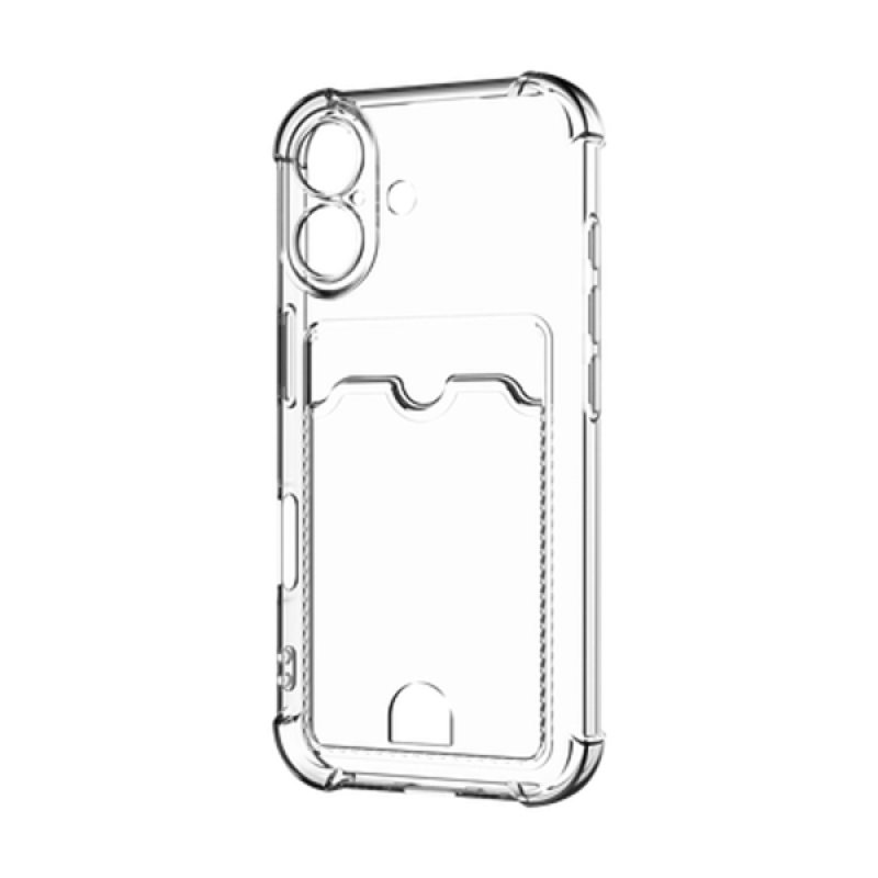 iPhone 16 - Cardslot Soft TPU Case - Clear