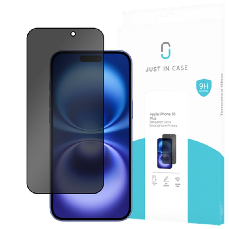 iPhone 16 Plus - Privacy Screenprotector Tempered Glass
