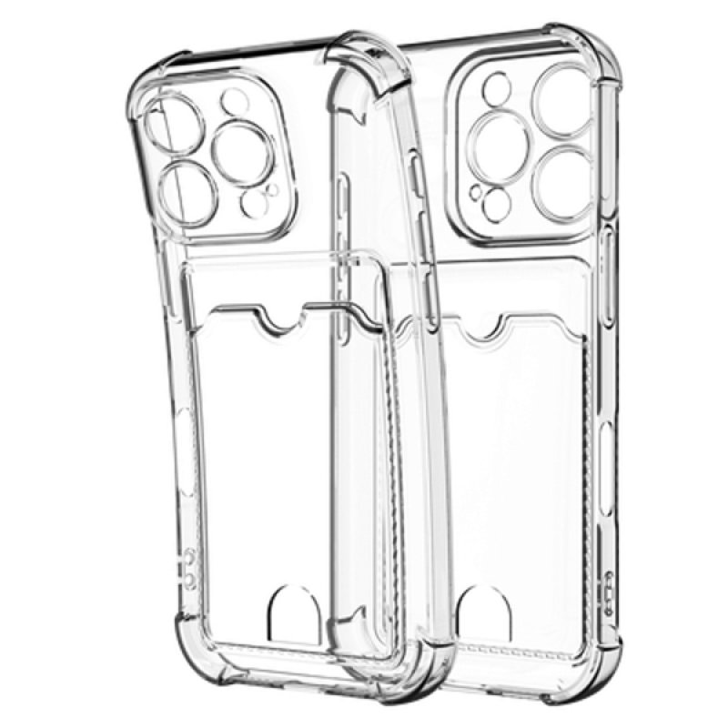 iPhone 16 Pro - Cardslot Soft TPU Case - Clear