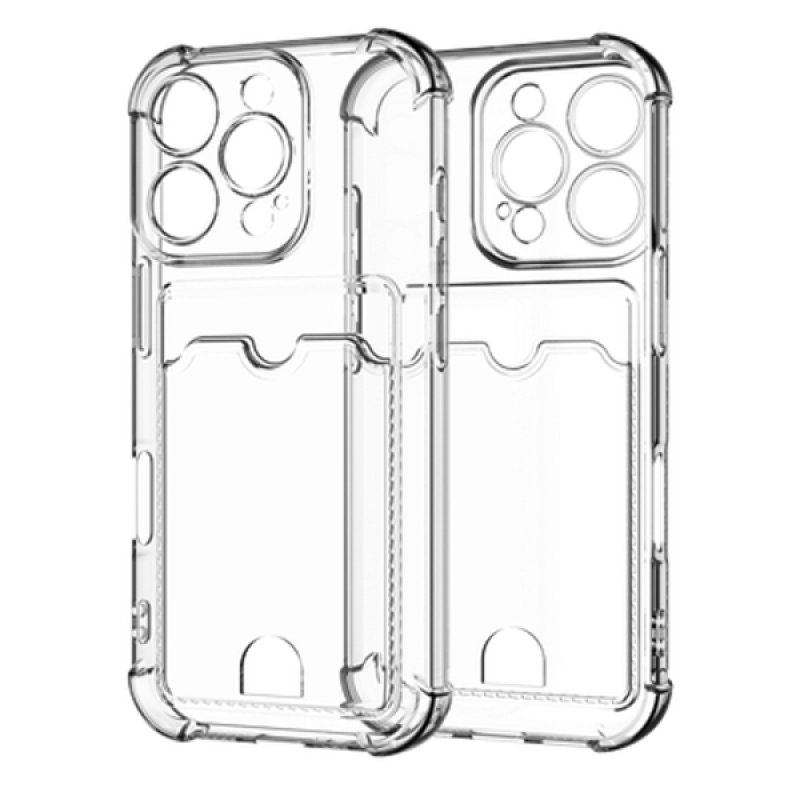iPhone 16 Pro - Cardslot Soft TPU Case - Clear