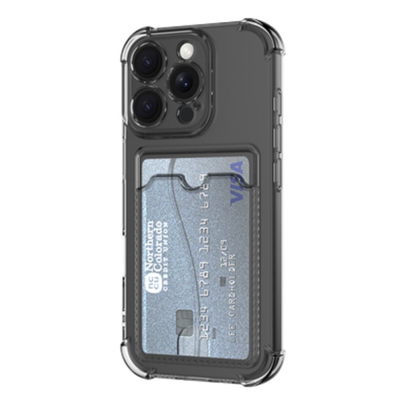 iPhone 16 Pro - Cardslot Soft TPU Case - Clear