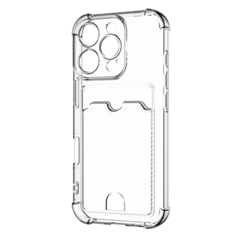 iPhone 16 Pro - Cardslot Soft TPU Case - Clear