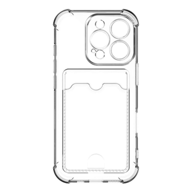 iPhone 16 Pro - Cardslot Soft TPU Case - Clear