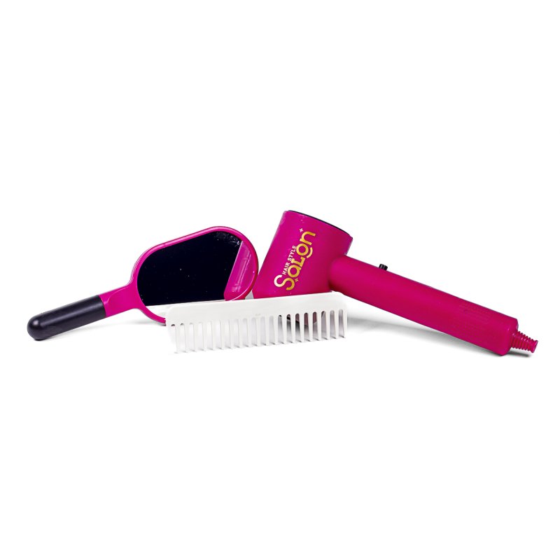 Hair Style Salon - Beauty hair styling set: hairdryer, comb and mirror (371132)