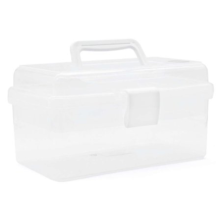 TOYMAX - Storage box with insert, 25.5 x 13.5 x 14.5 cm, clear (714223)