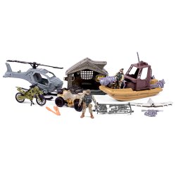 Special Forces - Military set including boat, helicopter, ATV and accessories (520374)