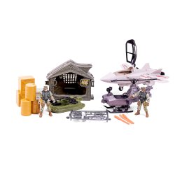 Special Forces - Military set with fighter jet, helicopter, boat and accessories (520370)