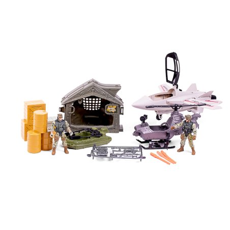 Special Forces - Military set with fighter jet, helicopter, boat and accessories (520370)