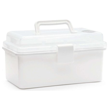 TOYMAX - Storage box with insert, 20x10x10cm, white/clear (714222)