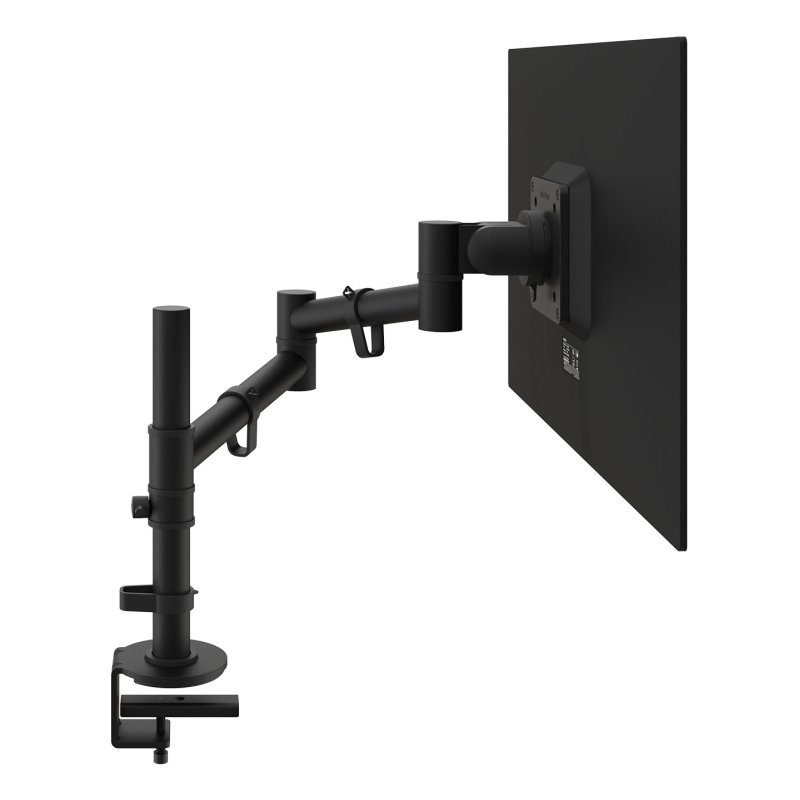 DATAFLEX Viewgo 48.123 Clamp/Grommet arm - 1 screen, black