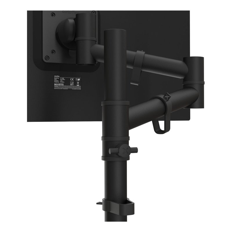 DATAFLEX Viewgo 48.123 Clamp/Grommet arm - 1 screen, black