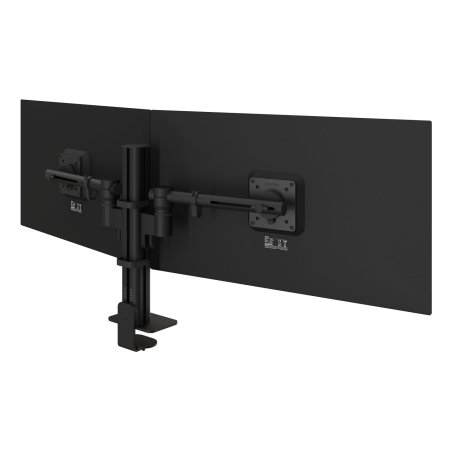 DATAFLEX Viewgo 48.223 Clamp/Grommet arm - 2 screens, black