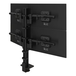 DATAFLEX Viewgo 48.243 Clamp/Grommet arm - 4 screens, black
