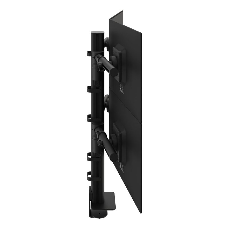 DATAFLEX Viewgo 48.243 Clamp/Grommet arm - 4 screens, black