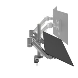 DATAFLEX Screen mount Viewmate 52.862 - 2 screens, silver