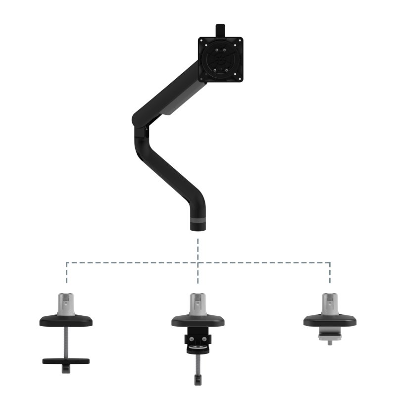 Dataflex 65.113 support d'écran plat pour bureau 131,6 cm (51.8") Noir