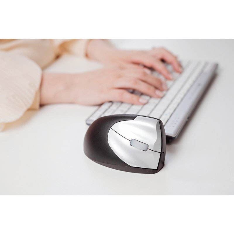 BakkerElkhuizen Handshake Wireless VS4 souris Bureau Gauche RF sans fil Laser 2400 DPI