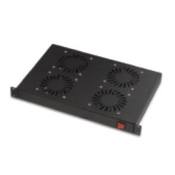 Kit 4, 1U fans with on/off switch and 19" mounting bracket,