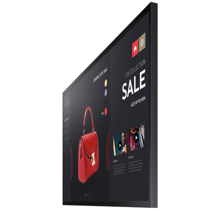 Samsung PM55F-BC Digital signage flat panel 139.7 cm (55") LED 400 cd/m² Full HD Black Touchscreen Linux 24/7