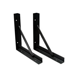 EKIVALAN Set of 2 black support brackets for wall cabinet