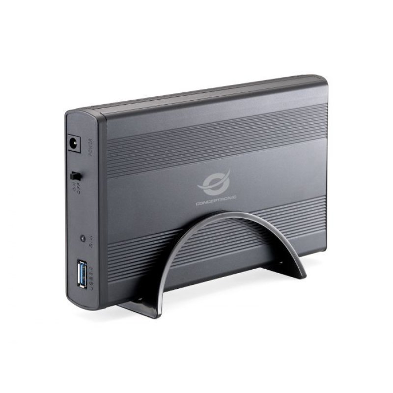 Conceptronic CHD3DUSB3 Boîtier de disques de stockage Boîtier HDD Graphite 3.5"
