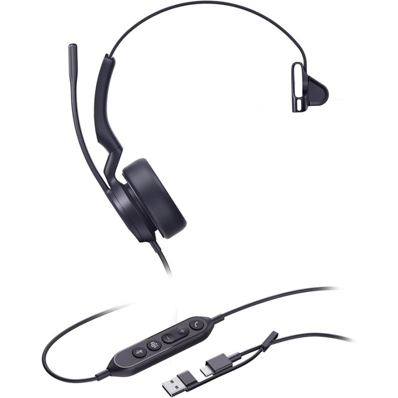 Yealink Headset UH44 Mono USB-C/A