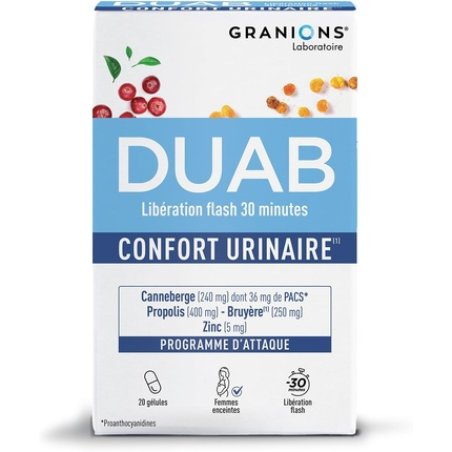 Granions Duab Urinary Discomfort and Female Well-Being Formula 20 Capsules