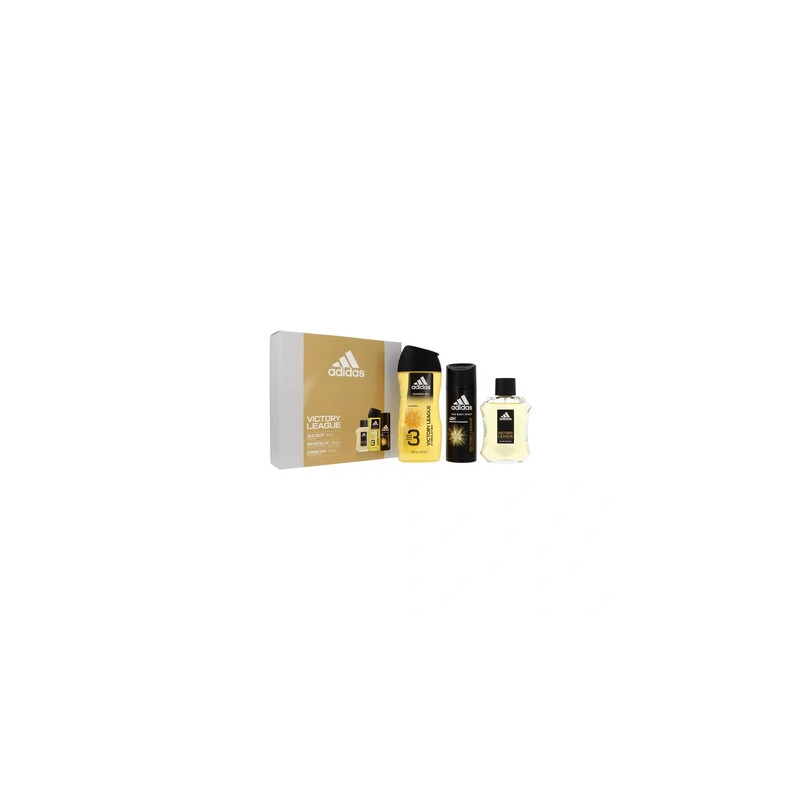Adidas Victory League Set Eau De Toilette 100ml Body Spray 150ml Shower Gel 150ml