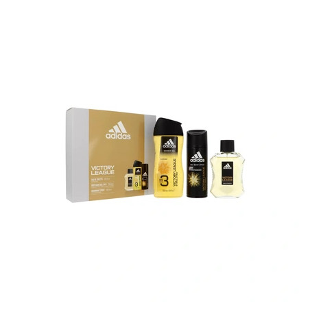 Adidas Victory League Set Eau De Toilette 100ml Body Spray 150ml Shower Gel 150ml