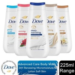 Dove Advanced Care Body Wash 24h Renewing Micro Moisture & Lotion
