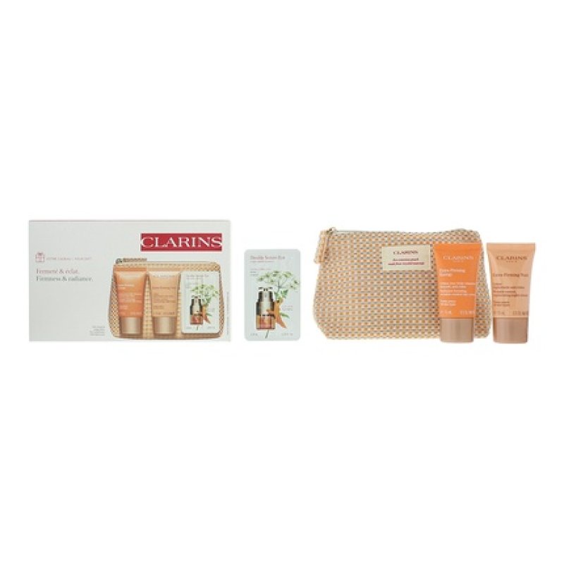 Clarins Extrafirming 4 Piece Gift Set Day Cream 15ml Night Cream 15ml Eye Cream