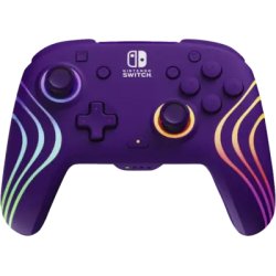 PDP Afterglow Wave Wireless Controller Purple Switch