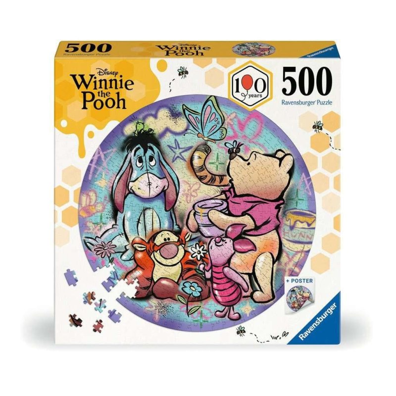 WINNIE L'OURSON - Photo parfaite - Puzzle Rond 500p