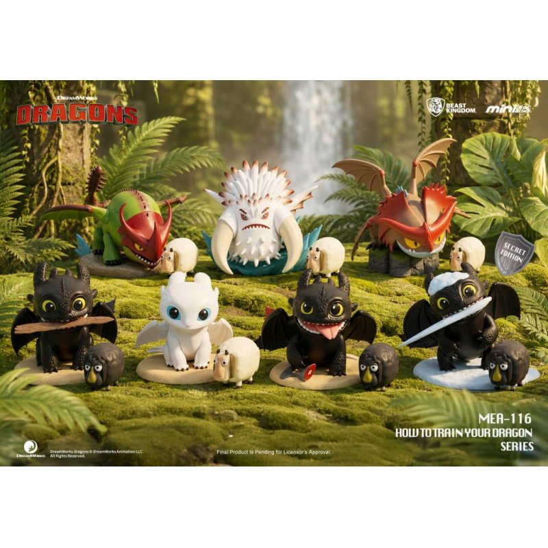 DRAGON - Set 6 Figurine 8.9cm