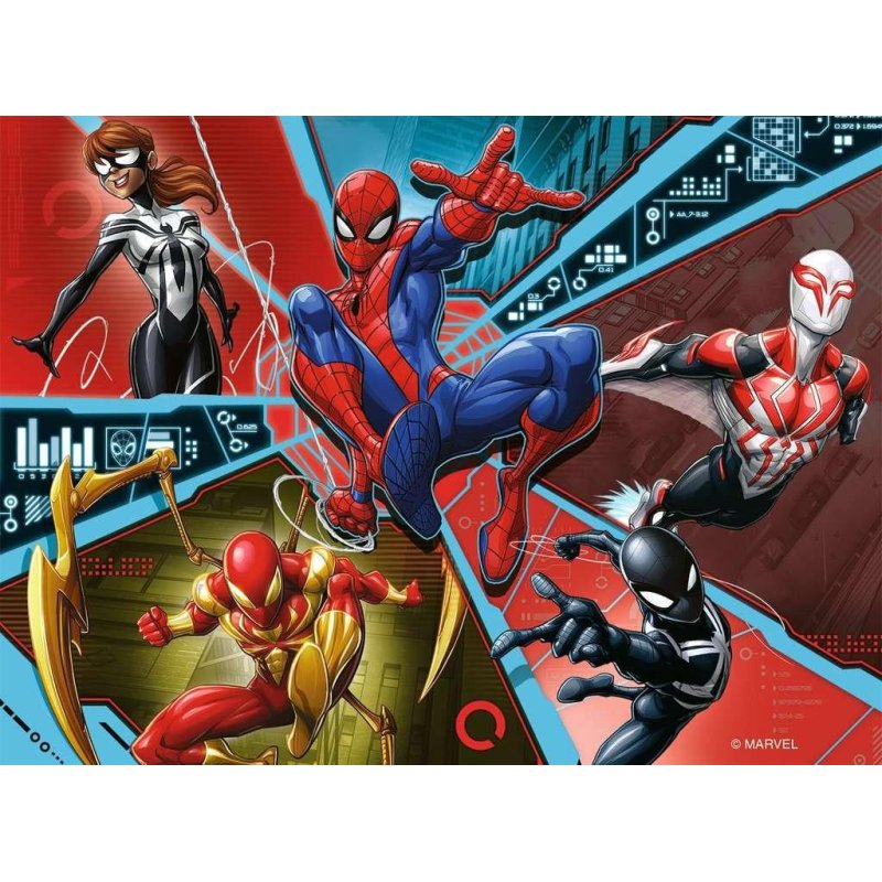 MARVEL - 4 Puzzle 12/16/20/24P - Spider-man