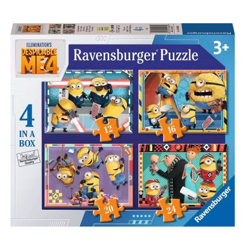 MOI MOCHE ET MECHANT 4 - 4 Puzzle 12/16/20/24P - Minions