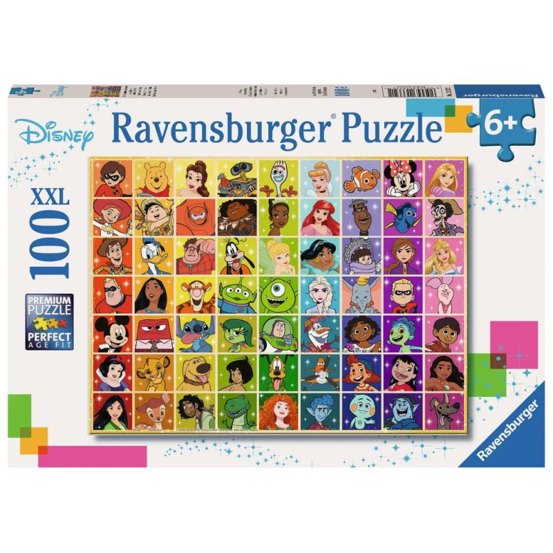 Ravensburger Puzzle 100 p XXL - La palette de couleurs Disney