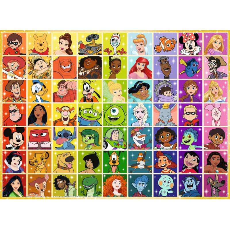 DISNEY - La palette de couleurs - Puzzle 100P XXL