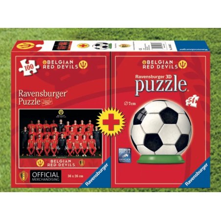 BELGIAN RED DEVILS 2018 - Bi-Pack Puzzle 100p Puzzle 3D
