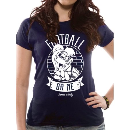 LOONEY TUNES - T-Shirt IN A TUBE- Football or Me GIRL (XL)