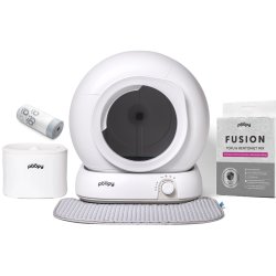 Poopy Nova Pro - Automatic Self-Cleaning Litter Box - Polar White - All you need to get started