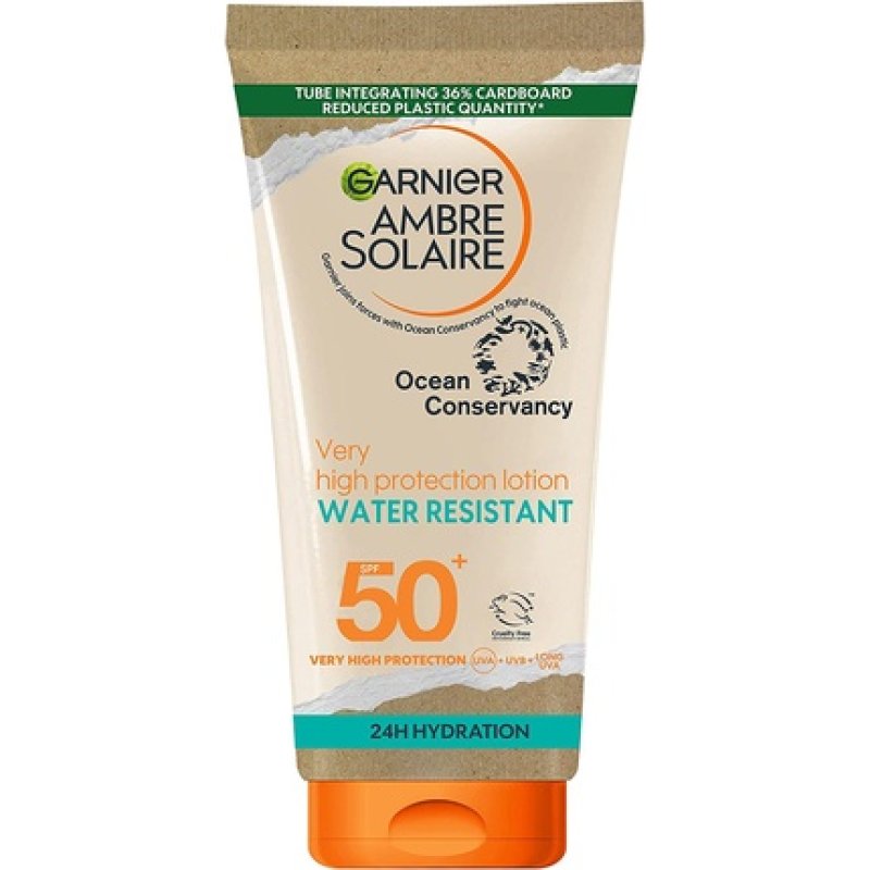 Garnier Ambre Solaire SPF 50 Water Resistant High Protection Sun Cream Lotion 175ml