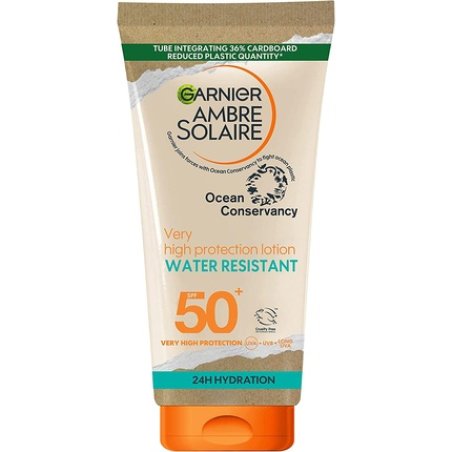 Garnier Ambre Solaire SPF 50 Water Resistant High Protection Sun Cream Lotion 175ml