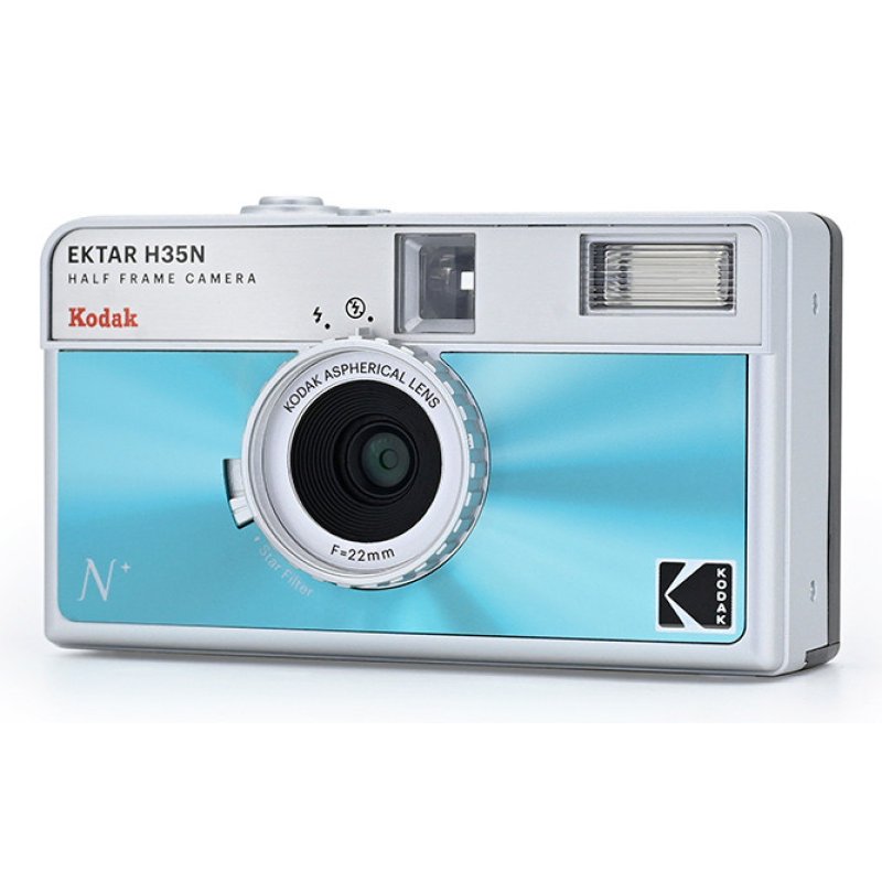 KODAK EKTAR H35N HF Film Camera Analogkamera-Set mit Kodak Ultramax, blue