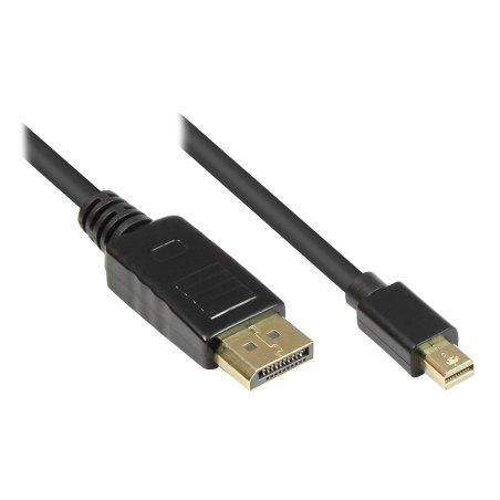 Monitorkabel Mini DisplayPort - DisplayPort S/S 1,0m schwarz