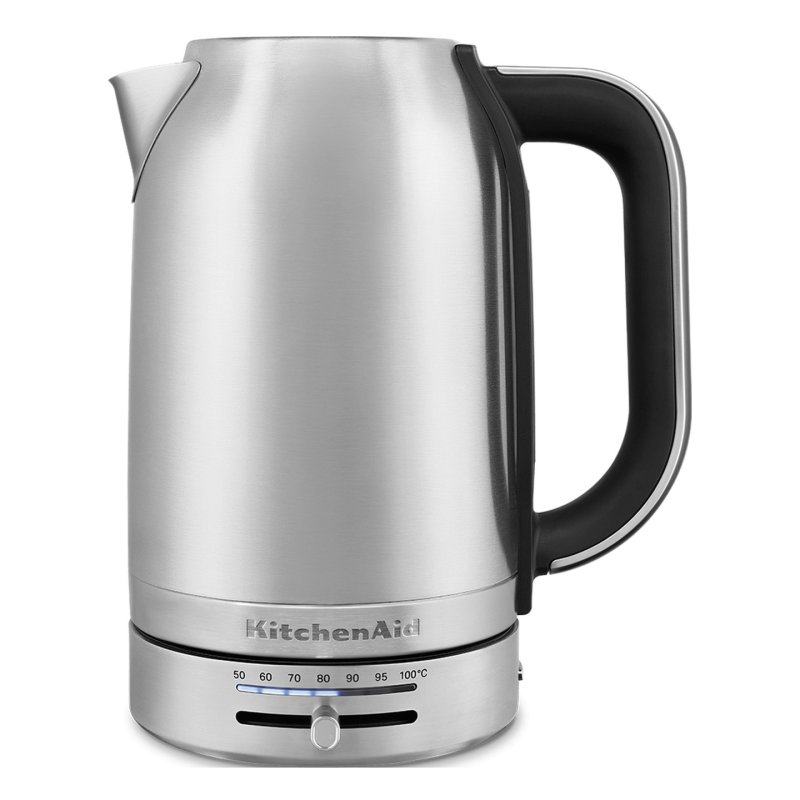 KitchenAid 5KEK1701ESX bouilloire 1,7 L 2400 W Noir, Acier inoxydable